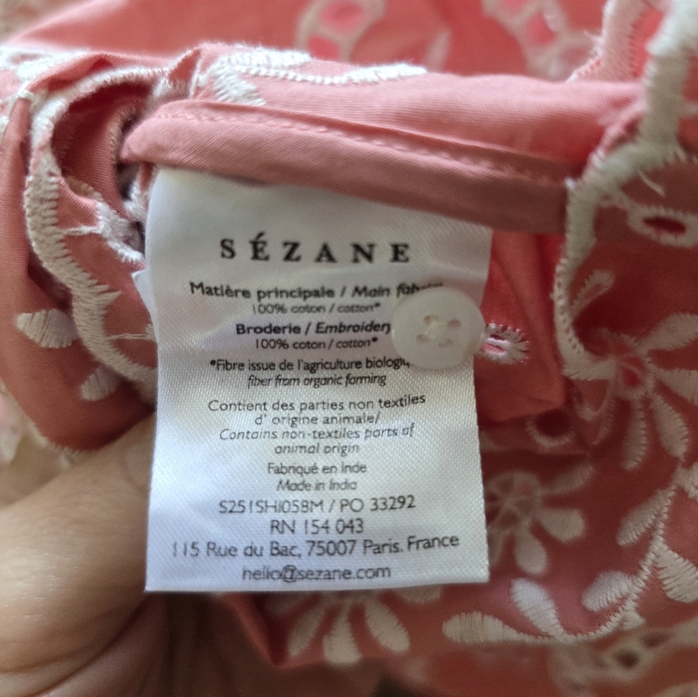 NWT Sezane Elvira Blouse - Picture 8 of 13